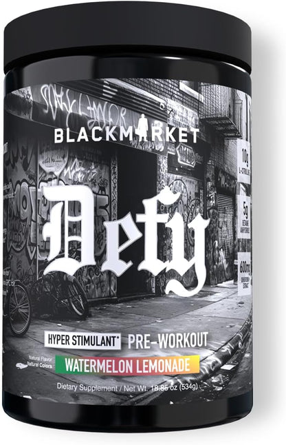 BlackMarket Labs DEFY Hyper-Stimulant Pre-Workout - Mann Nutrition