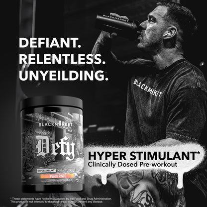 BlackMarket Labs DEFY Hyper-Stimulant Pre-Workout - Mann Nutrition