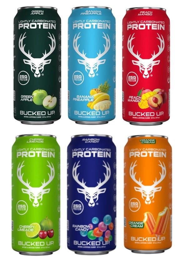 Bucked Up Lightly Carbonated Protein Drink  - Mann Nutrition