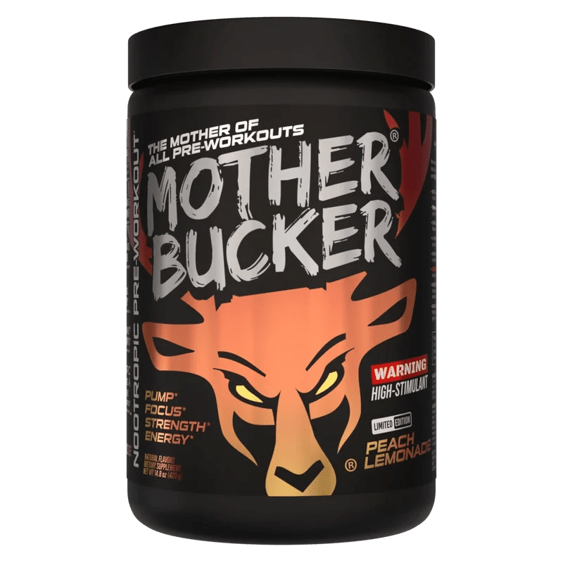 Bucked Up Mother Bucker Pre-Workout | 400mg Caffeine for Extreme Energy, Focus & Pumps - Mann Nutrition