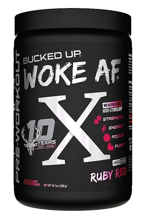 Bucked Up Woke AF - High Stimulant Pre-Workout - Mann Nutrition
