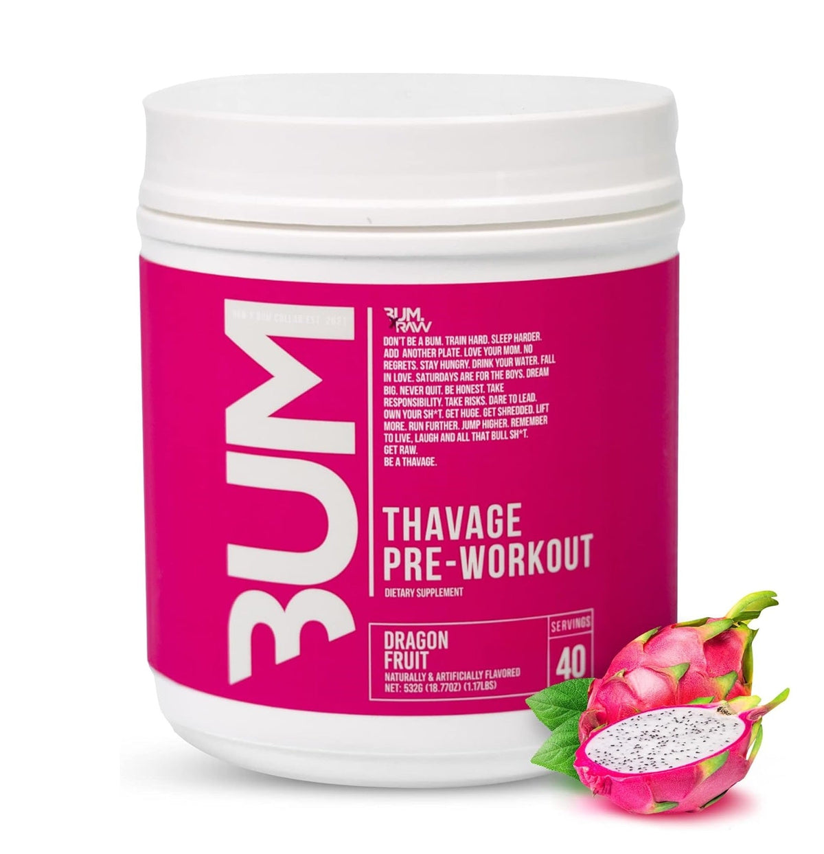 Bum Thavage Pre Workout - Mann Nutrition