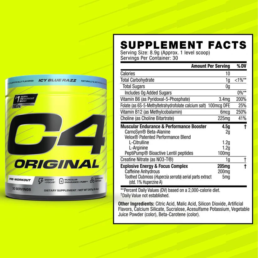 C4 Original Pre workout Powder - Mann Nutrition