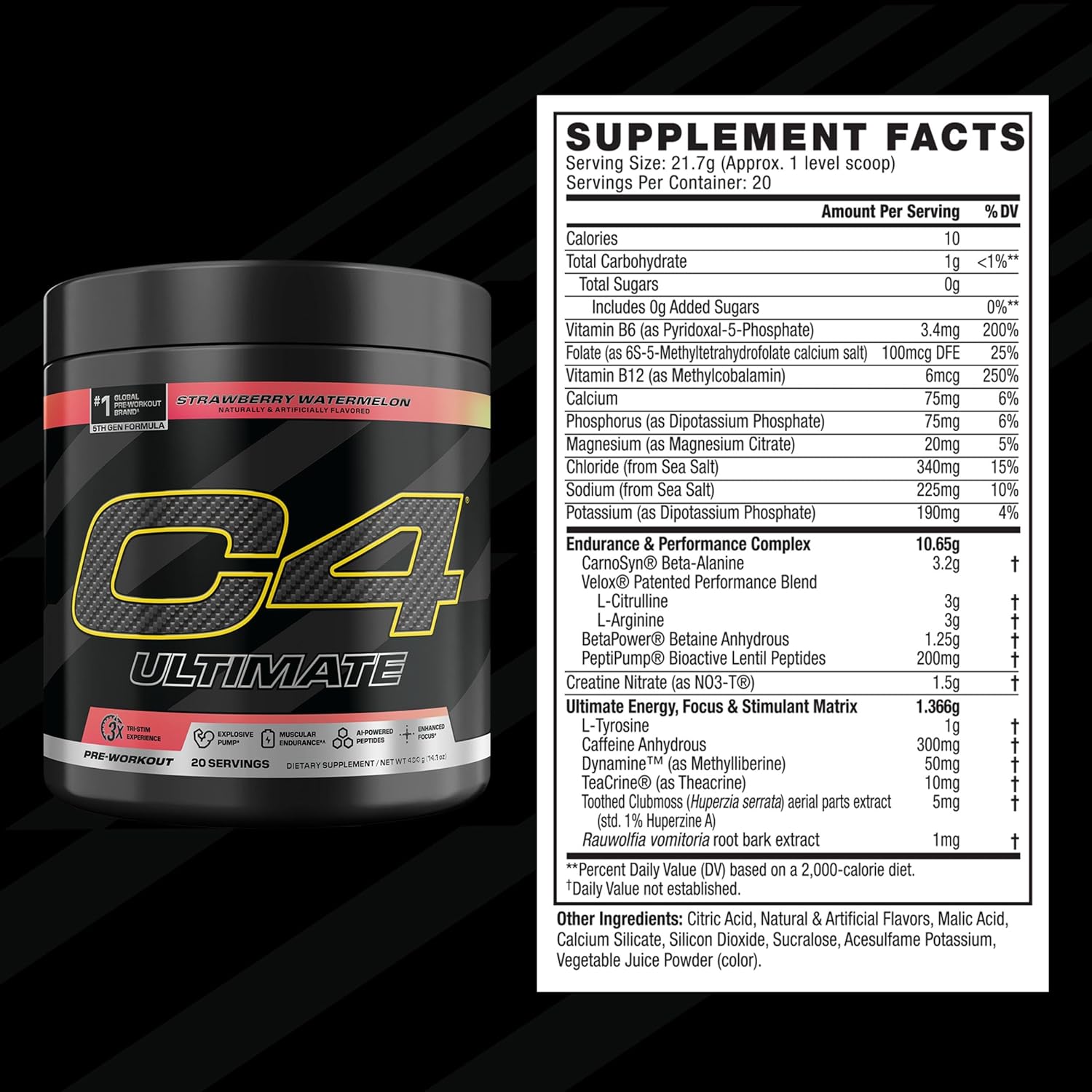 C4 Ultimate Pre Workout 20 Servings  - Mann Nutrition
