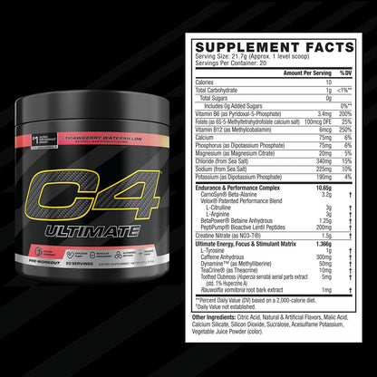 C4 Ultimate Pre Workout 20 Servings  - Mann Nutrition