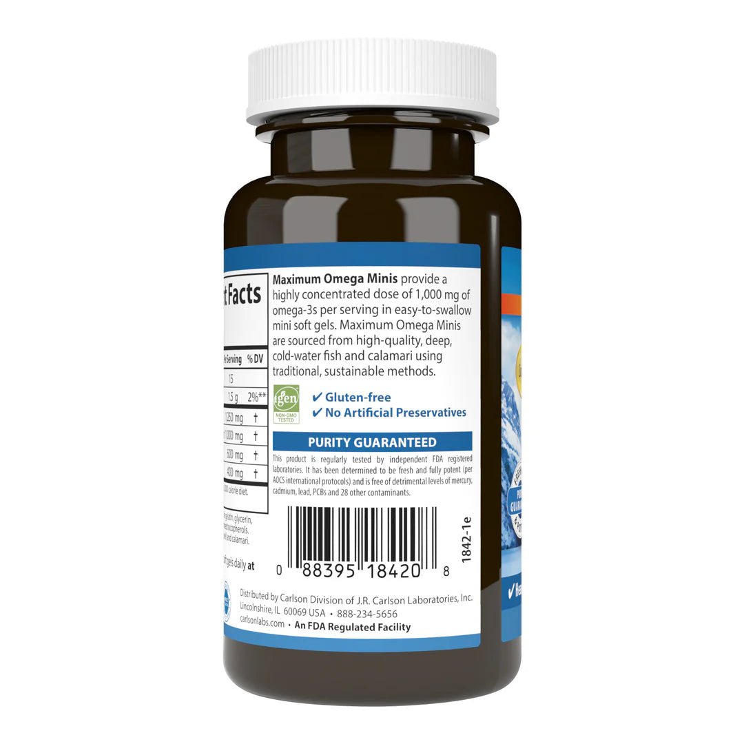 Carlson Maximum Omega minis - Mann Nutrition