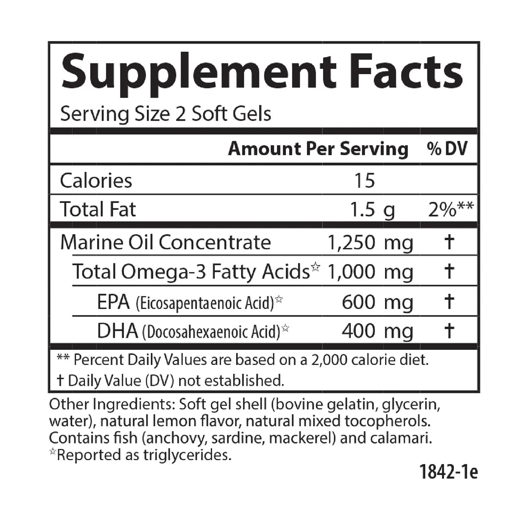 Carlson Maximum Omega minis - Mann Nutrition
