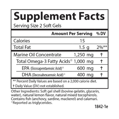 Carlson Maximum Omega minis - Mann Nutrition