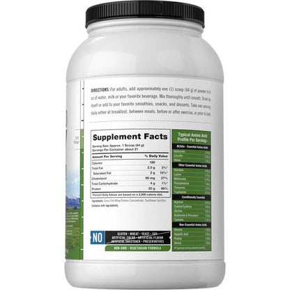 Carlyle Grass Fed Whey Protein 2 lbs Unflvrd - Mann Nutrition