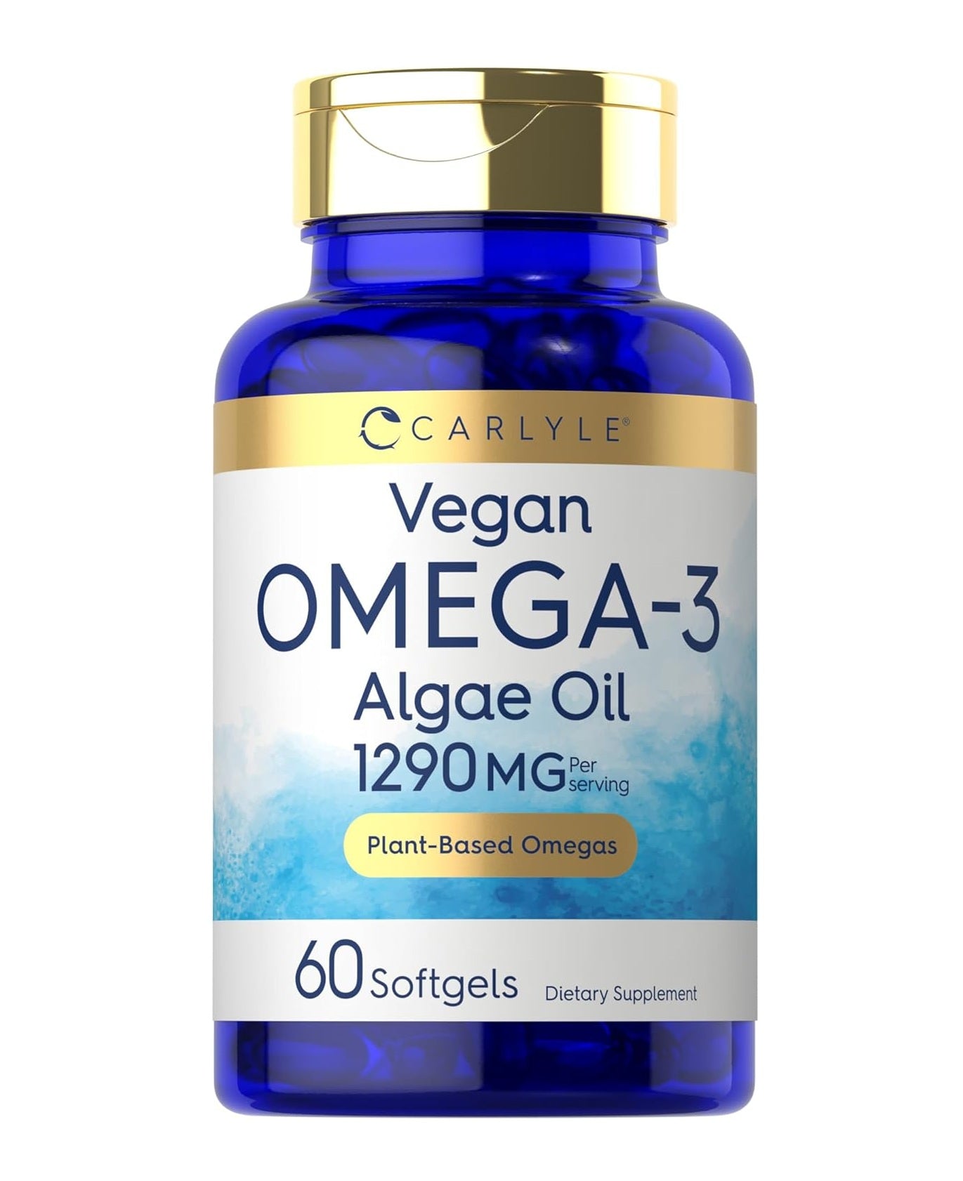 Carlyle Vegan Plant Based Omega 3 Supplement - 1290 mg - 60 Softgels  - Mann Nutrition