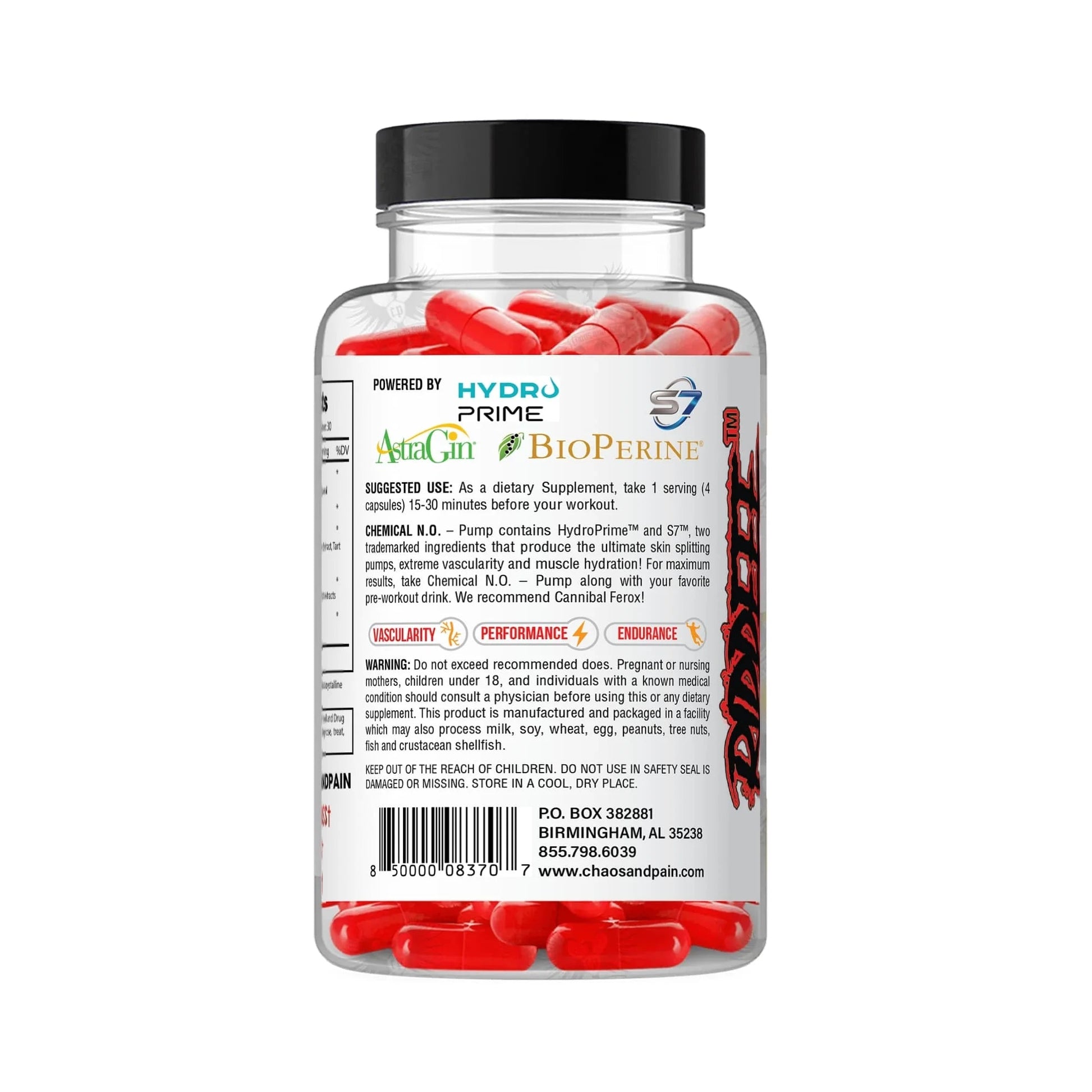 Chaos and Pain Chemical N.O. PUMP  - Mann Nutrition