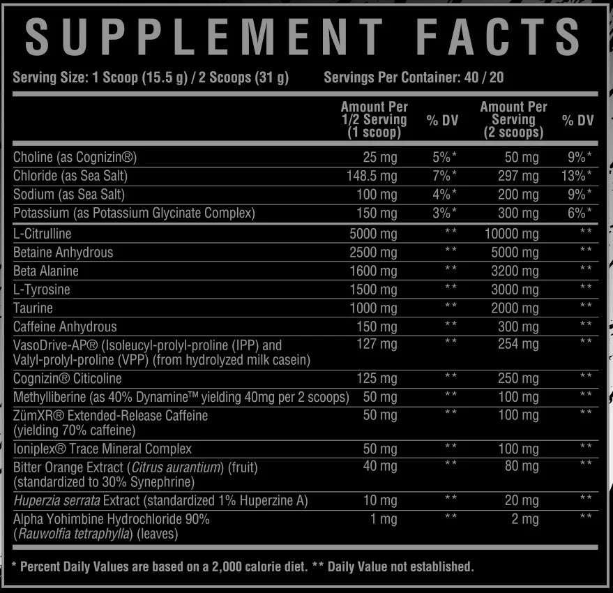 Core Nutritionals FURY BLACK Hardcore Pre-Workout 850080302347- Mann Nutrition