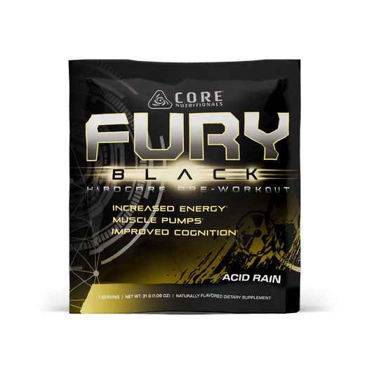 Core Nutritionals Fury Black Pre workout Sample (Acid Rain) - Mann Nutrition