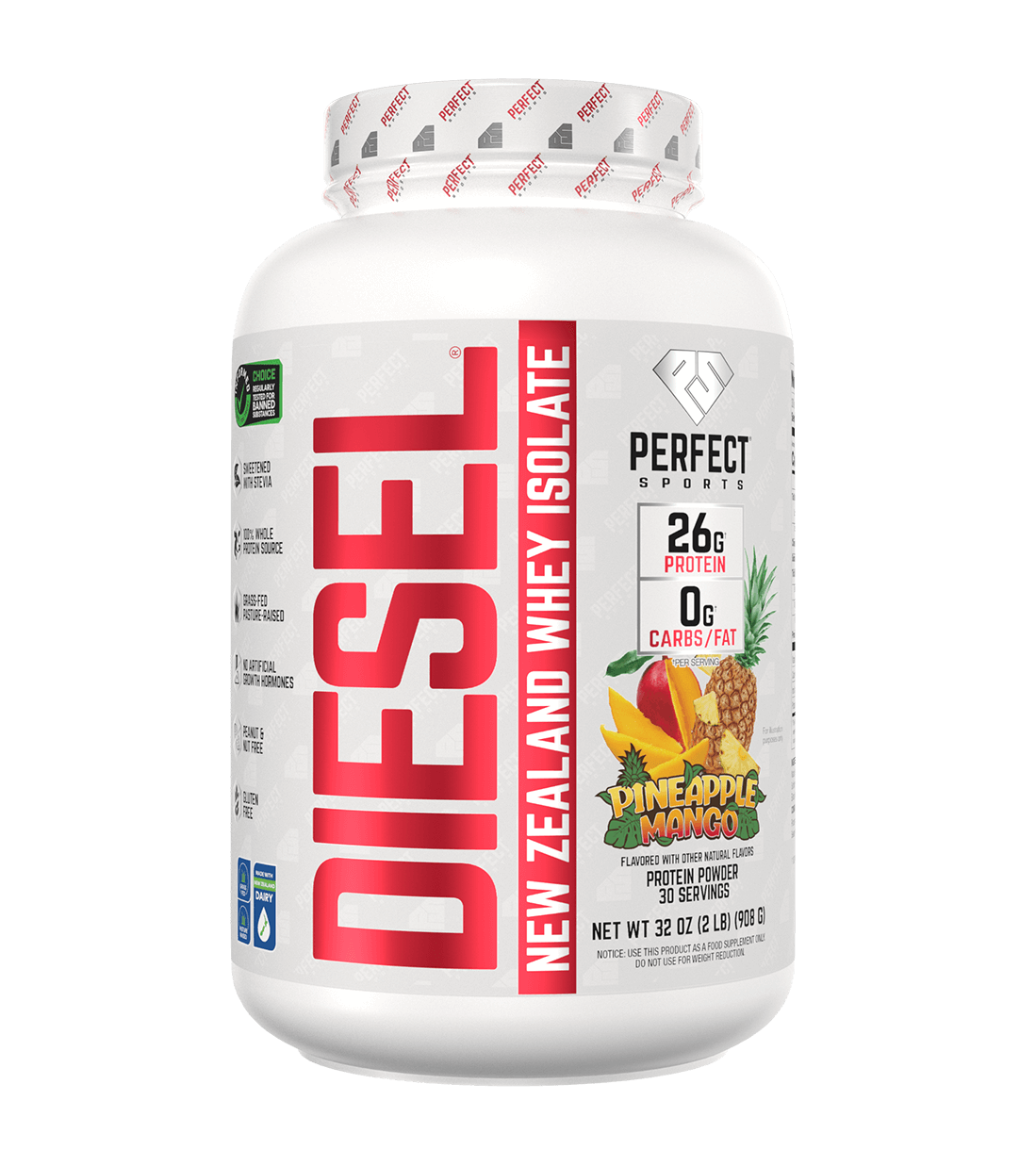DIESEL NEW ZEALAND GRASSFED WHEY PROTEIN ISOLATE  - Mann Nutrition