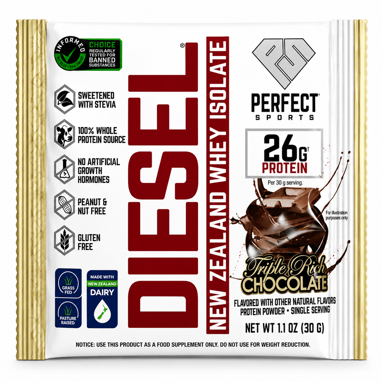 Diesel Whey Isolate 1 Serving - Mann Nutrition