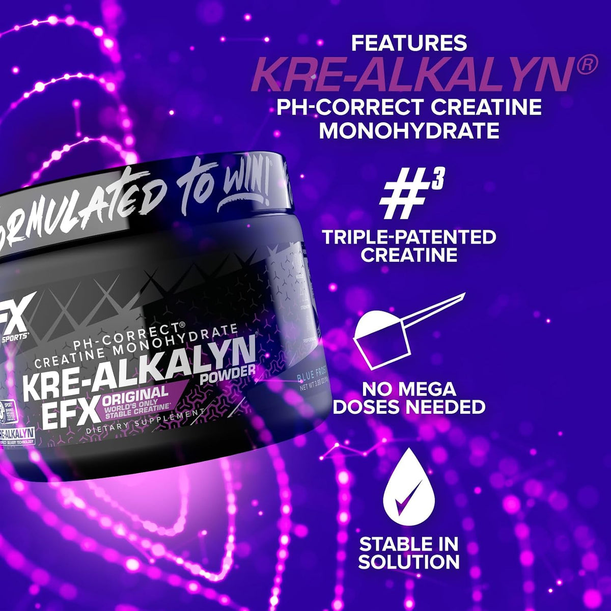 EFX Sports Kre-Alkalyn Creatine Powder - Mann Nutrition