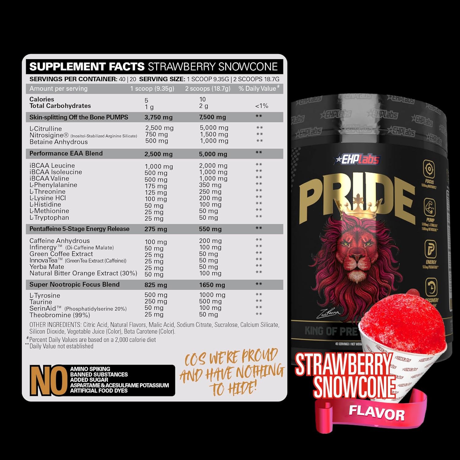Ehp Labs Pride Pre Workout - Mann Nutrition