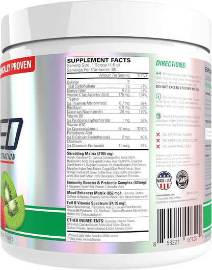EHPlabs OxyShred Ultra Fat Burner – Thermogenic Energy & Metabolism Support | 60 Servings - Mann Nutrition