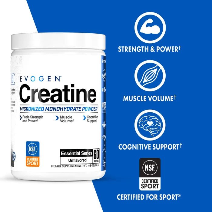 Evogen Creatine Monohydrate | Micronized Creatine - Mann Nutrition