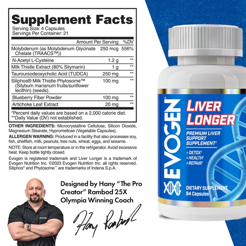 Evogen Liver Longer -84 Caps - Mann Nutrition
