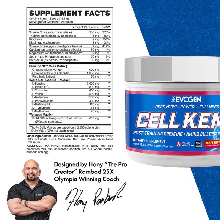 Evogen Nutrition Cell K.E.M PR - 30 Servings  - Mann Nutrition