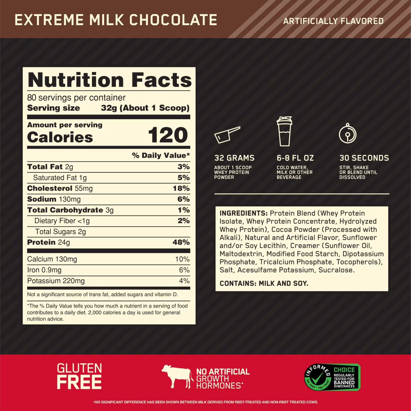 Optimum Nutrition Gold Standard 100% Whey Protein Powder - 5.64 lbs