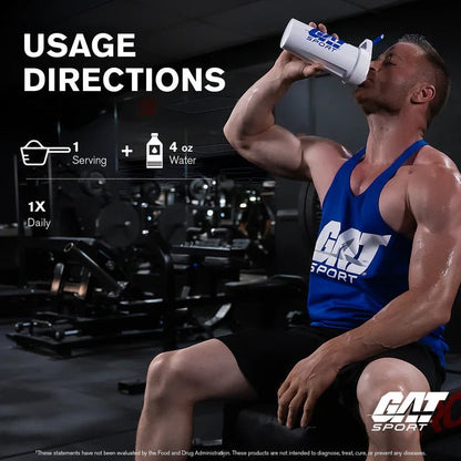 GAT Sport Creatine Monohydrate Powder | 100% Pure Micronized Creatine | Unflavored - 100 Servings - Mann Nutrition