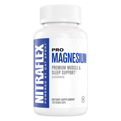 GAT Sport Nitraflex Pro Magnesium | High Absorption Magnesium Complex with Vitamin D3 & B6 | 120 Veggie Capsules - Mann Nutrition