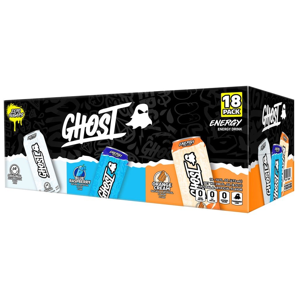 Ghost Energy Drink Variety Pack - Pack of 18  - Mann Nutrition
