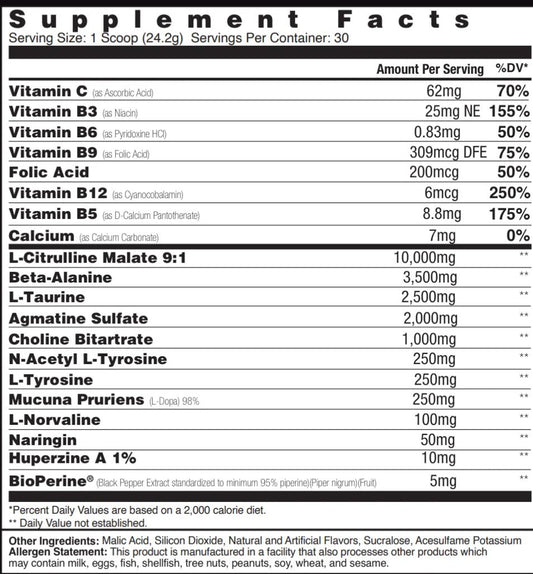 Global Formulas Pump’D Pre Workout 30 Servings - Mann Nutrition