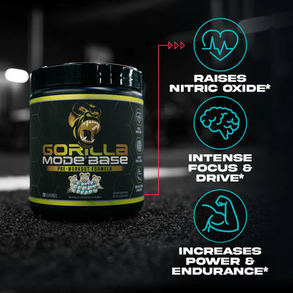 Gorilla Mind Gorilla Mode Base Pre-Workout | 20 Servings - Mann Nutrition
