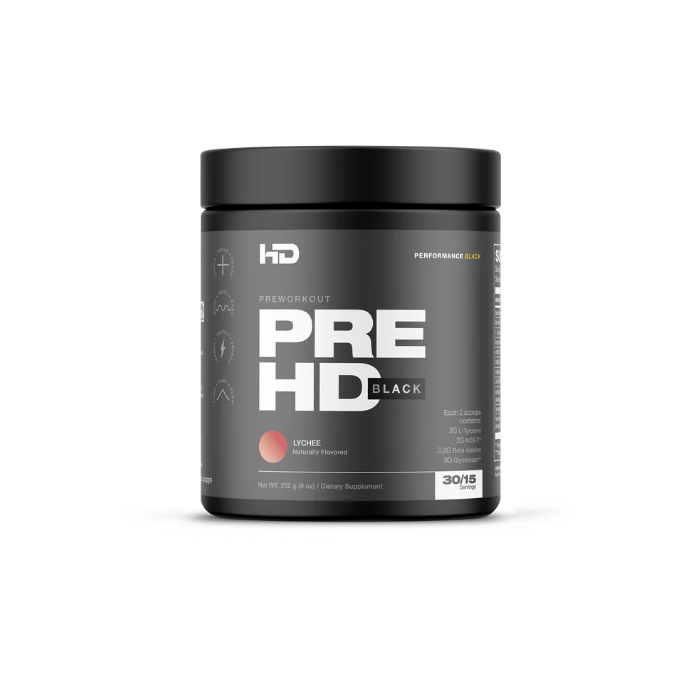 HD Muscle Pre HD Black Pre Workout  - Mann Nutrition