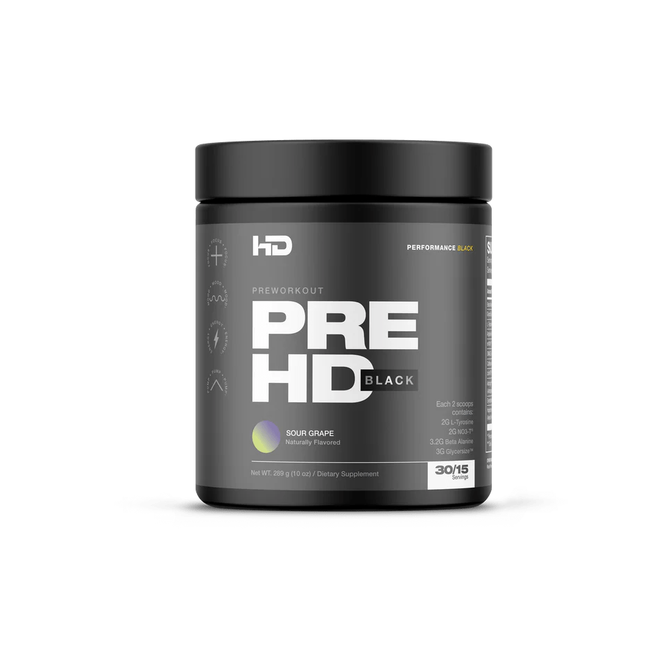 HD Muscle Pre HD Black Pre Workout  - Mann Nutrition