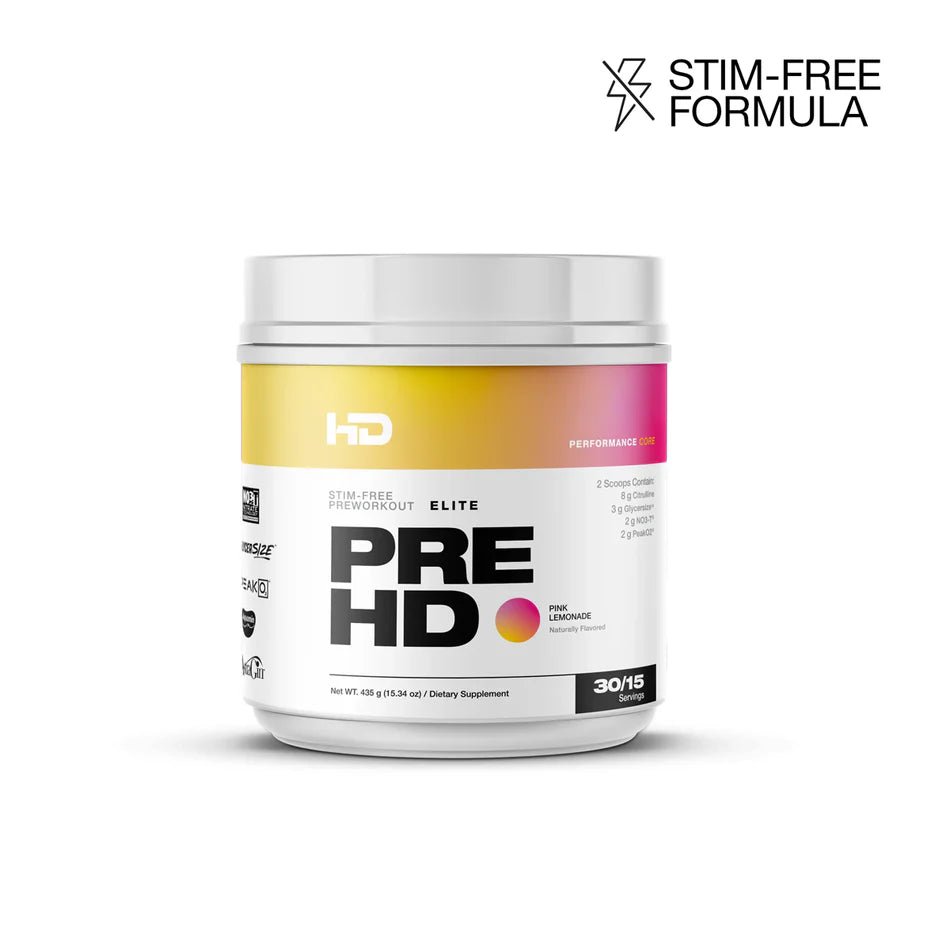 HD Muscle Pre HD Elite Stim Free Pre Workout  - Mann Nutrition