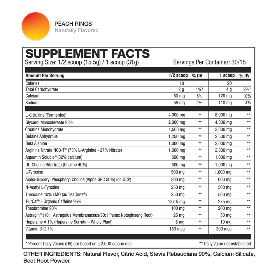 HD Muscle Pre HD Ultra Pre Workout  - Mann Nutrition