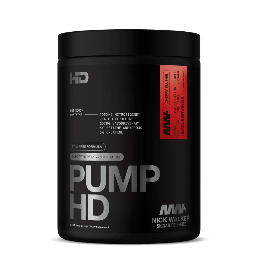 HD Muscle PumpHD – Stimulant-Free Pre-Workout | Cherry Slushie Flvr - Mann Nutrition