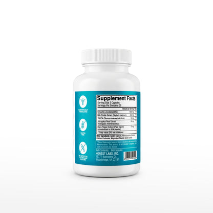Honest Labs Liver – Healthy Liver Support | 60 Capsules  - Mann Nutrition