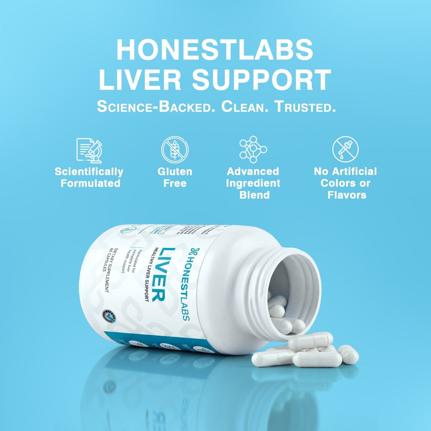 Honest Labs Liver – Healthy Liver Support | 60 Capsules  - Mann Nutrition
