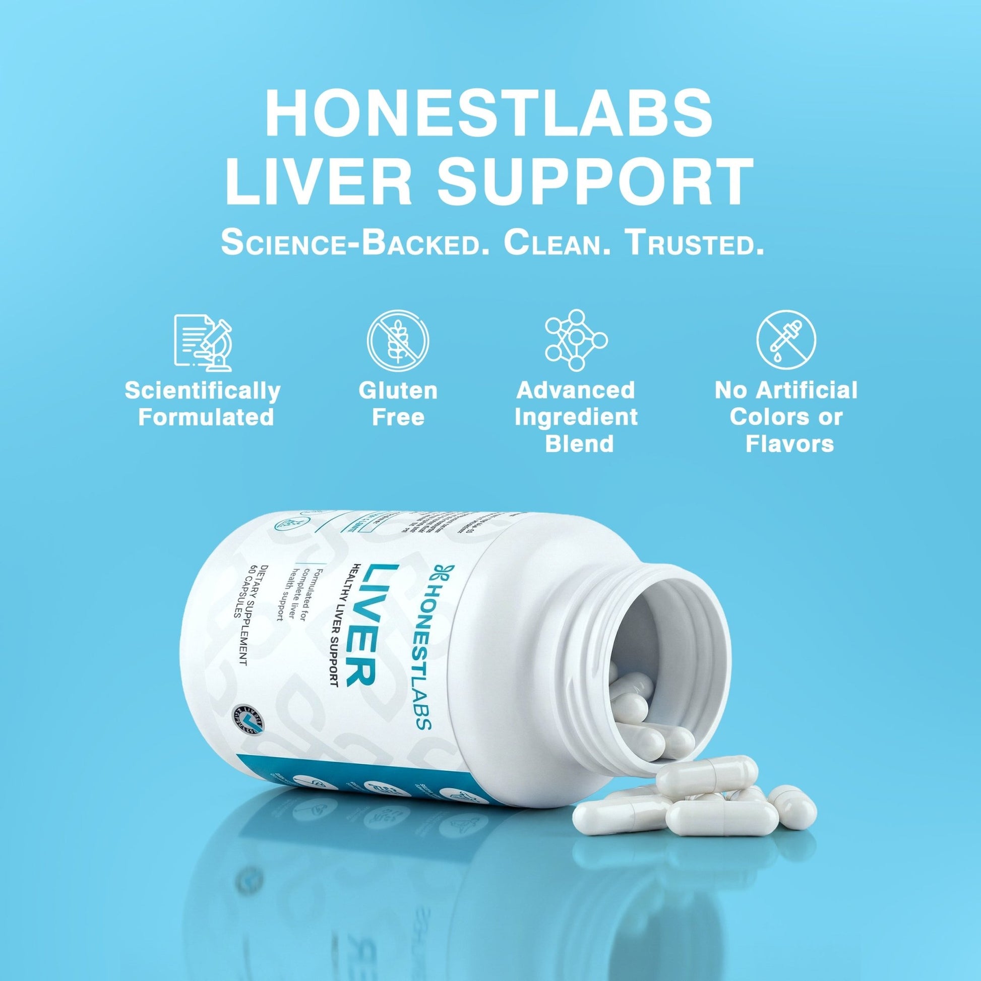 Honest Labs Liver – Healthy Liver Support | 60 Capsules  - Mann Nutrition