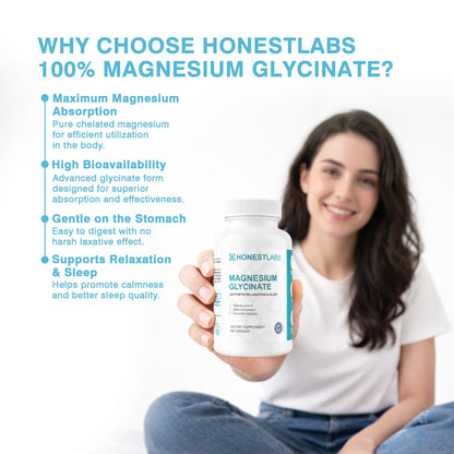 Honest Labs Magnesium Glycinate 60 Capsules  - Mann Nutrition
