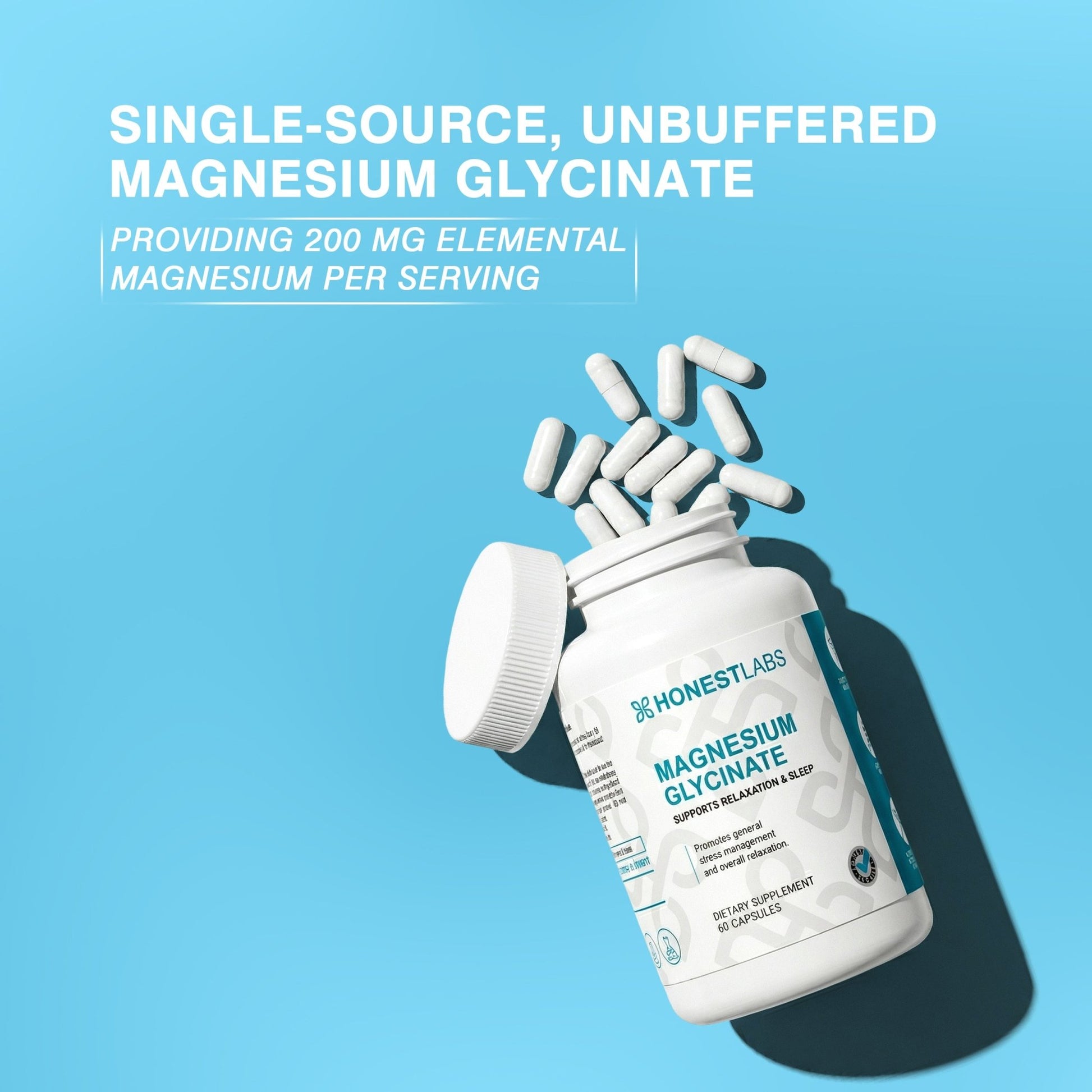 Honest Labs Magnesium Glycinate 60 Capsules  - Mann Nutrition