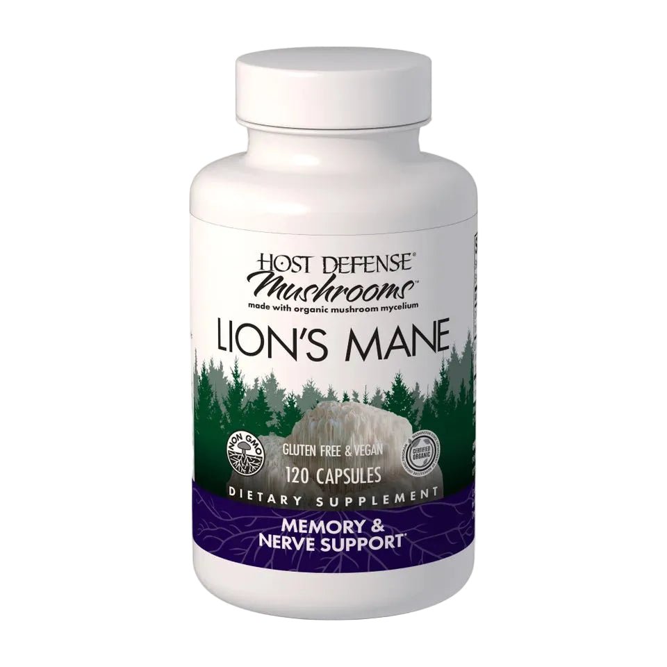 Host Defense Lion's Mane 1000mg | Memory & Focus Support - Mann Nutrition