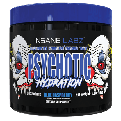 Insane Labz Psychotic Hydration – Electrolyte & Recovery Powder, Zero Sugar, 60 Servings