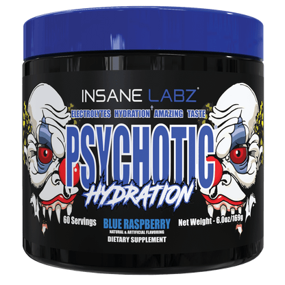 Insane Labz Psychotic Hydration – Electrolyte & Recovery Powder, Zero Sugar, 60 Servings - Mann Nutrition