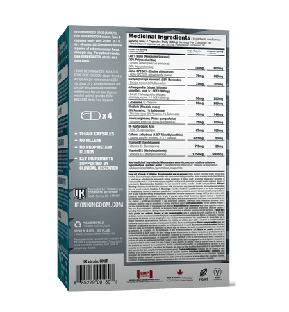 Iron Kingdom Ebrain Premium Nootropic - Mann Nutrition