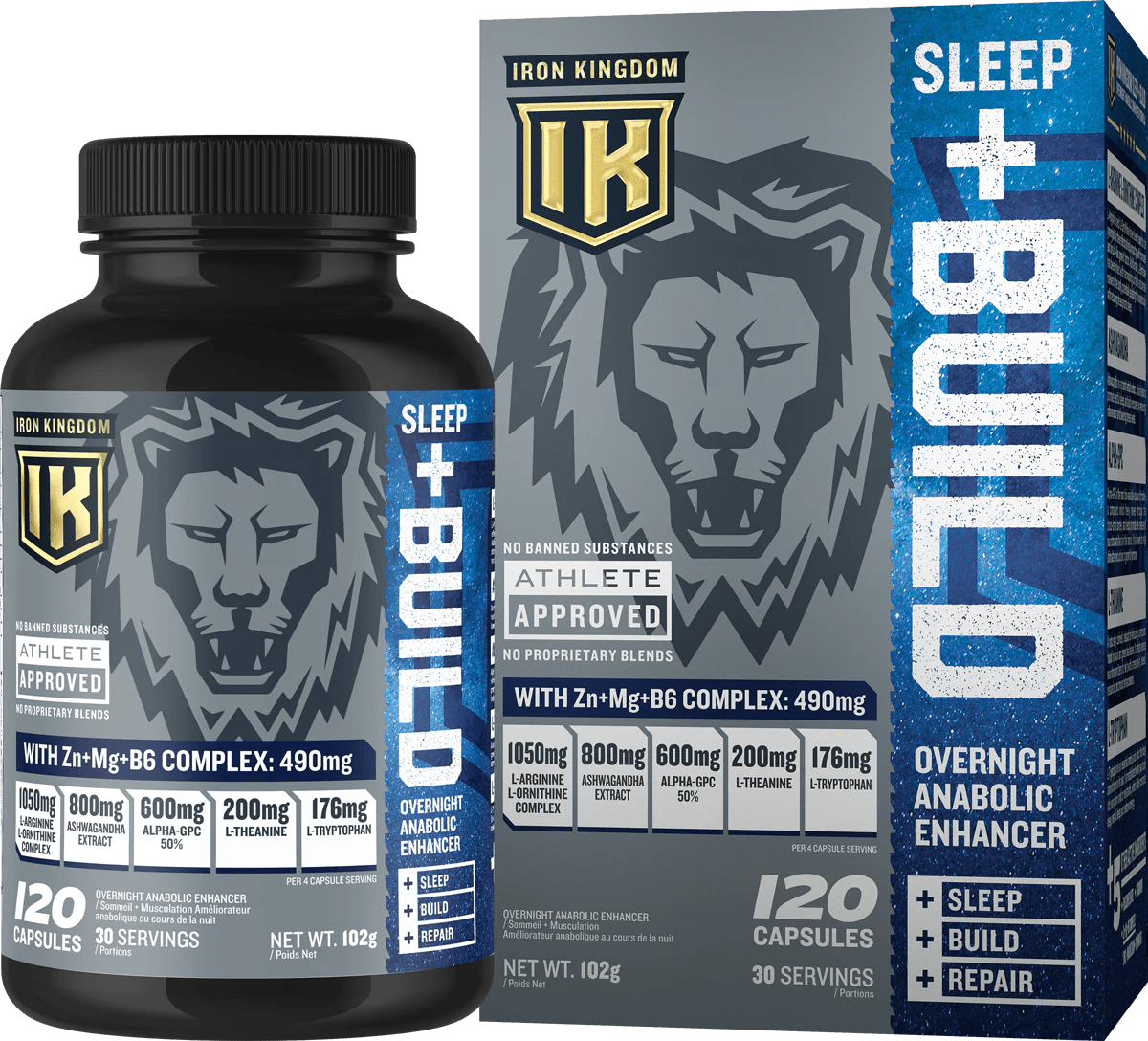 Iron Kingdom Sleep+Build 30 Servs  - Mann Nutrition