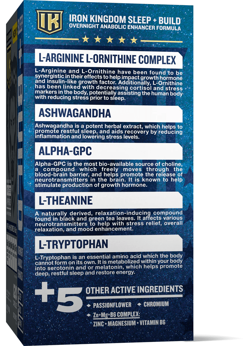 Iron Kingdom Sleep+Build 30 Servs  - Mann Nutrition