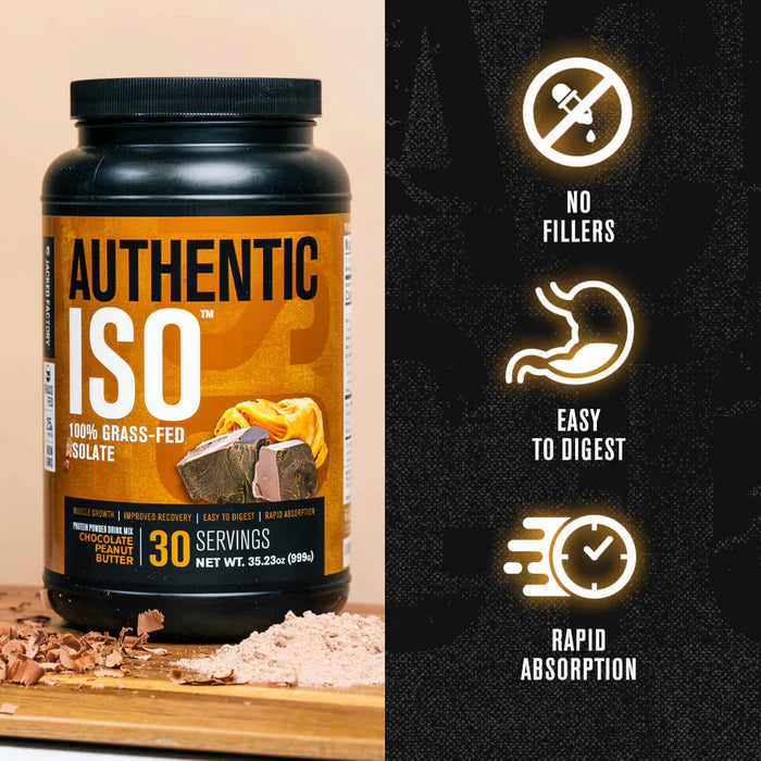 Jacked Factory Authentic ISO Grass-Fed Whey Protein Isolate