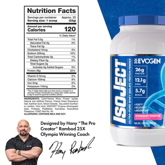IsoJect whey protien 1.85Lbs - Mann Nutrition