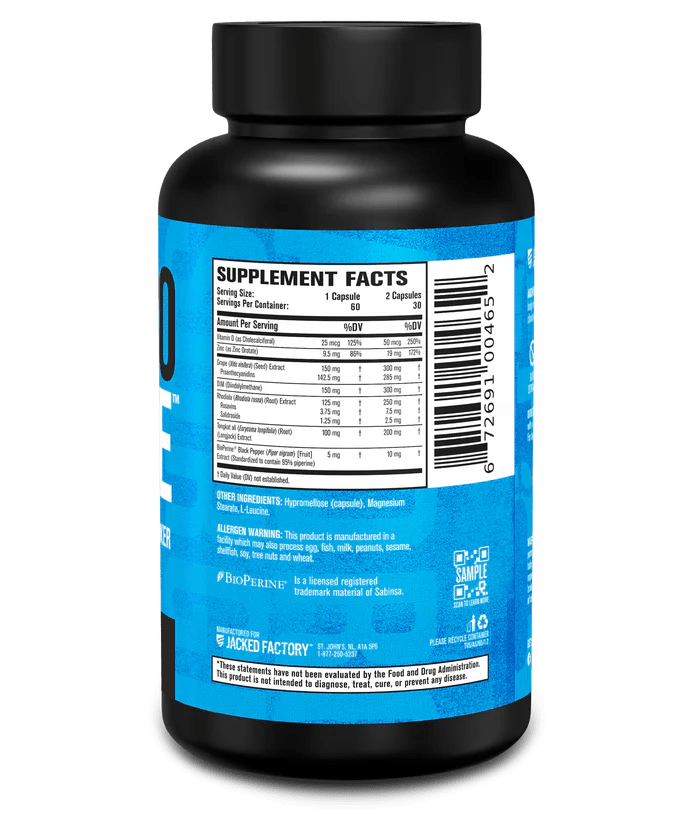 Jacked Factory Androsurge | Natural Estrogen Metabolizer - Mann Nutrition